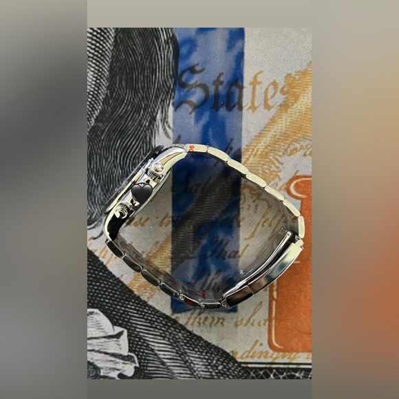 Men’s Luxury Daytona Style Automatic Stainless Steel Watch Gray Dial 40mm - Picture 3 of 4